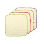 babygoal Reusable Bamboo Baby Wipes, 12 Pack Washable Small Size Saliva Towel Face Washcloths, Cloth Wipes 8‘’x8‘’ 12BW02 - Image 4